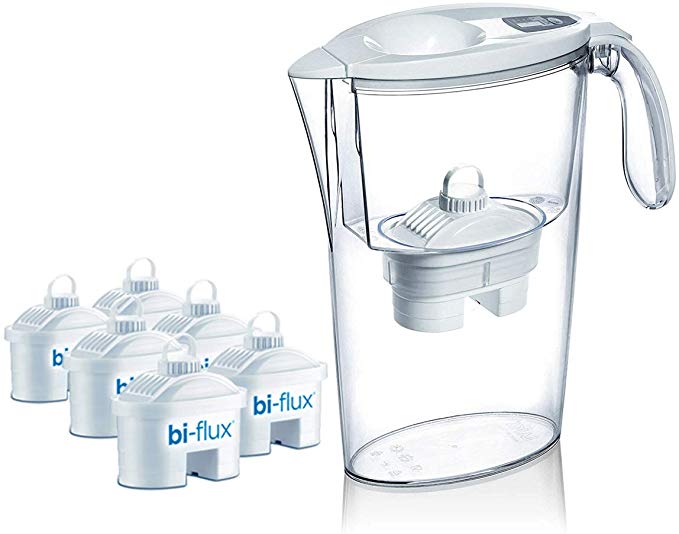 Laica Pack Jarra Filtrante Stream 2.3L Blanca con 6 Filtros BI-FLUX